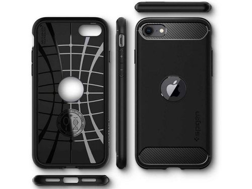 Etui Spigen Rugged Armor do Apple iPhone SE 2020 Matte Black na Arena.pl