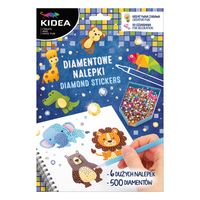 NAKLEJKI DIAMENTOWE ZOO ZWIERZĘTA KIDEA  MOZAIKA SAMOPRZYLEPNA