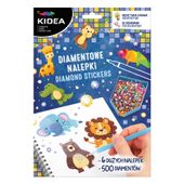 NAKLEJKI DIAMENTOWE ZOO ZWIERZĘTA KIDEA  MOZAIKA SAMOPRZYLEPNA
