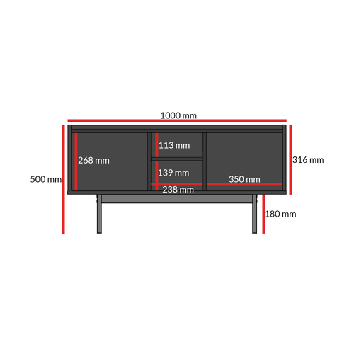 Zestaw mebli do salonu Noel Kaszmir / Czarny na Arena.pl