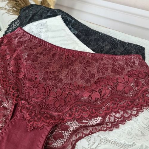 3x MAJTKI KORONKOWE Figi Bawełniane JAKOŚĆ 4XL/5XL na Arena.pl