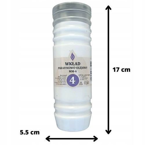 WKŁADY do ZNICZY 4 doby palenia OLEJOWE 15 sztuk na Arena.pl