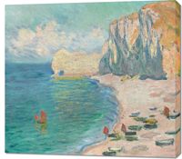 Obraz 100x90cm The Beach and the Falaise d'Amont, Monet Vintage