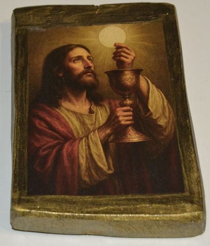 Ikona Jezus z Hostią mała na Arena.pl