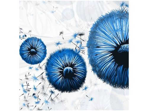 40CM 40CM OBRAZEK NIEBIESKIE DMUCHAWCE DRUK PŁÓTNO OBRAZ na Arena.pl