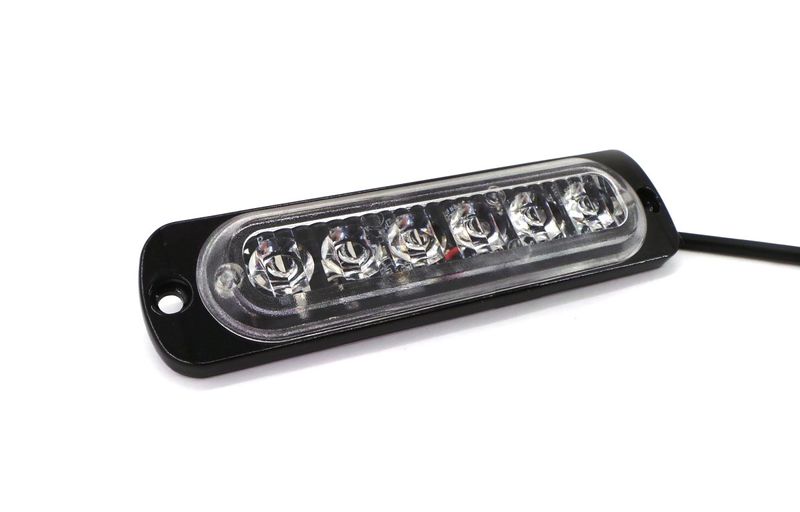 Lampa obrysowa strobo 6 LED 12V-24V, zielona zdjęcie 10