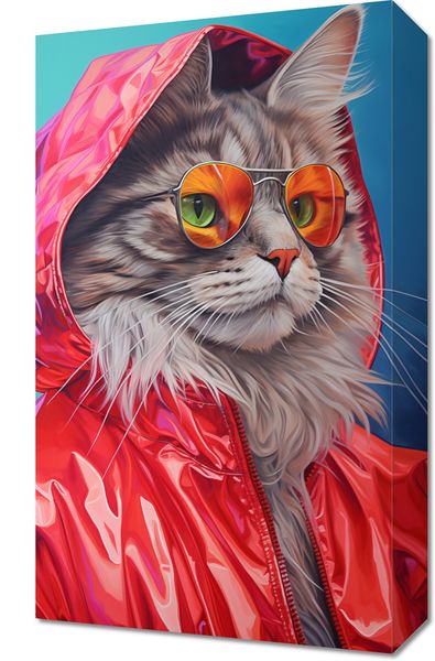 Obraz 30x50cm Kot w Stylu zdjęcie 1