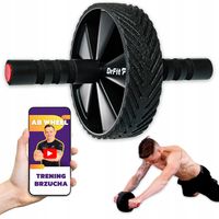 DrFit SOLIDNE MOCNE KÓŁKO DO ĆWICZEŃ BRZUCHA ABS TRENING GRATIS