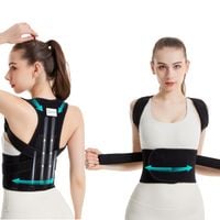 Korektor Postawy Pleców Pas na Kręgosłup Oddychający Unisex Rozmiar M