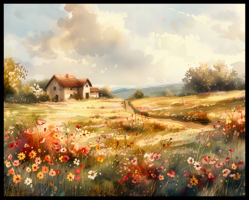 Plakat 76x60,5cm Sielski Domek na Arena.pl