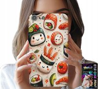 ETUI DO IPHONE 5 / 5S / 5C - SŁODKIE UŚMIECHNIĘTE SUSHI OBUDOWA CASE
