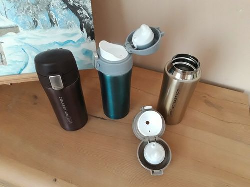 Brązowy KUBEK TERMICZNY TERMOS Stalowy Bidon 320ml Maestro Brown na Arena.pl