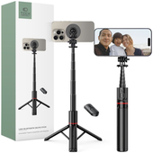 tech-protect l06s magsafe bluetooth selfie stick tripod black
