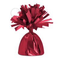 Ciężarek do balonów matowy metaliczny czerwony bordowy