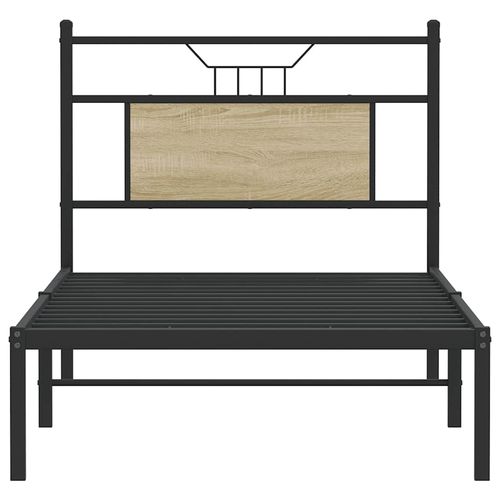 Łóżko bez materaca, dąb sonoma, 80x200 cm na Arena.pl