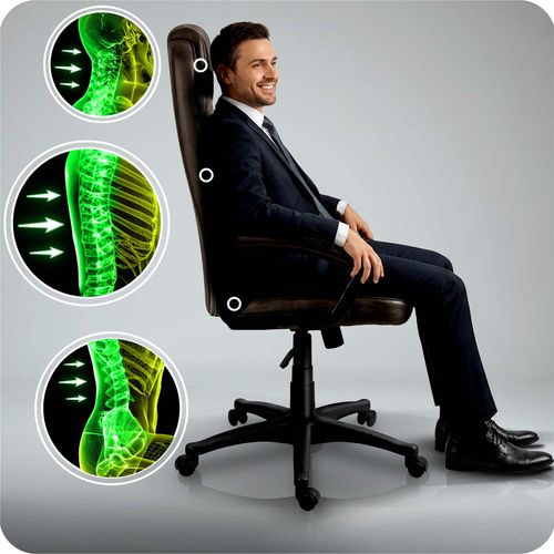 Fotel biurowy obrotowy Sofotel ciemny brąz na Arena.pl