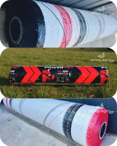 Siatka do bel POWER NET 125x2000m gruba do owijania słomy, siana, kiszonki na Arena.pl