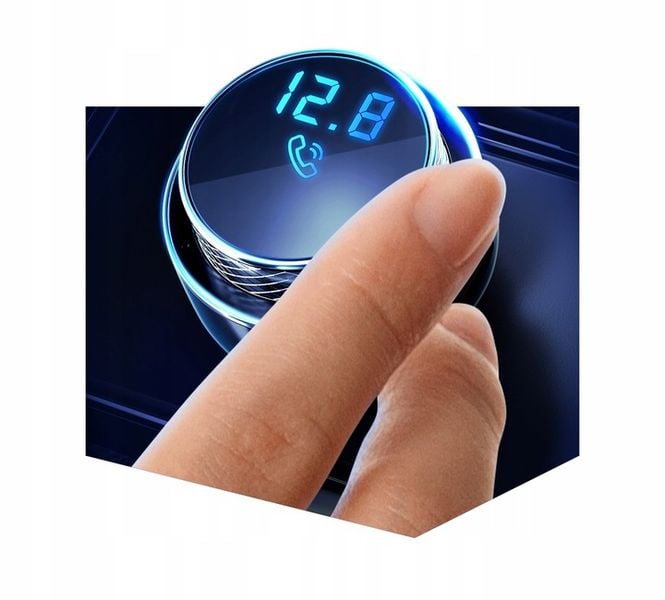 3mk Hyper Car Transmiter FM LED Bluetooth 2x USB zdjęcie 9