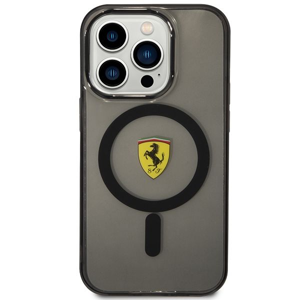 Etui Ferrari do iPhone 14 Pro, Czarny MagSafe zdjęcie 3