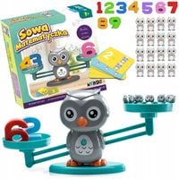 GRA EDUKACYJNA SOWA WAGA SZALKOWA NAUKA LICZENIA PREZENT DLA 5 6 7 8 LATKA