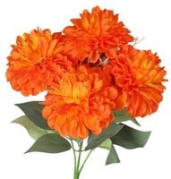 Dalia w bukiecie sztuczne kwiaty jak żywe 30cm 5 główek