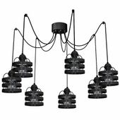 LAMPA WISZĄCA LARS BLACK 7XE27