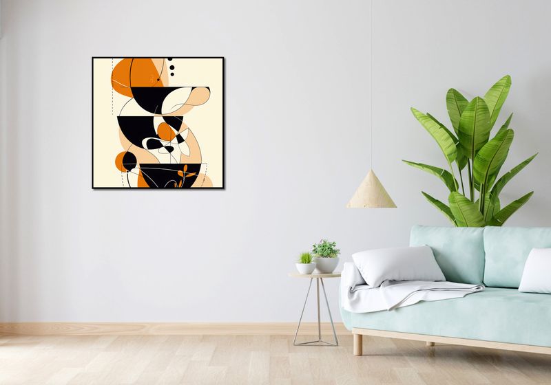 Plakat 80x80cm Taneczne Kręgi zdjęcie 4