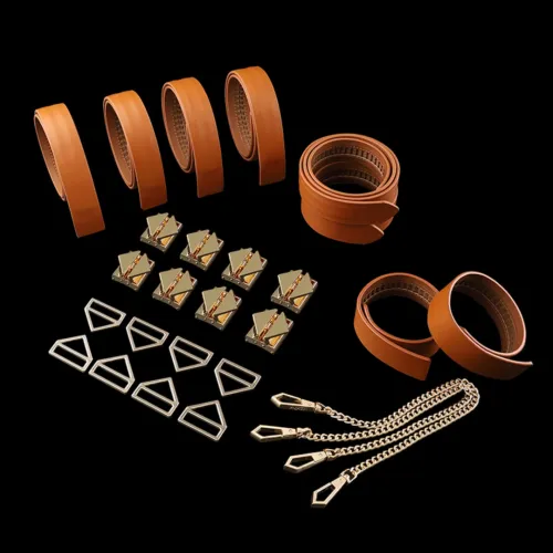 lockink zestaw 8 pasow do krępowania, brązowy, regulowane długości na Arena.pl