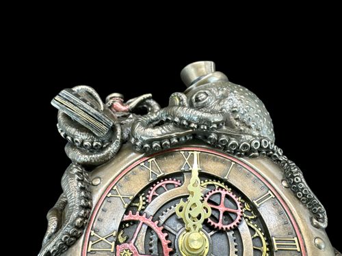 Ośmiornica na zegarze kolekcja Steampunk Veronese WU77802A4 na Arena.pl