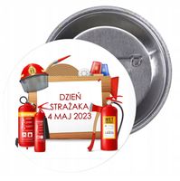 Przypinki buttony DZIEŃ STRAŻAKA znaczki z grafiką