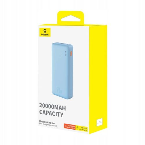 Baseus Powerbank Z Szybkim Ładowaniem 20000mAh 20W USB-C USB-A Z Kablem na Arena.pl