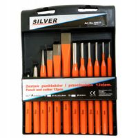 ZESTAW WYBIJAKÓW WYBIJAKI PRZECINAKI 12SZT