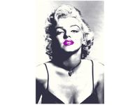 40X60CM MARILYN MONROE FIOLETOWYMI USTAMI OBRAZ