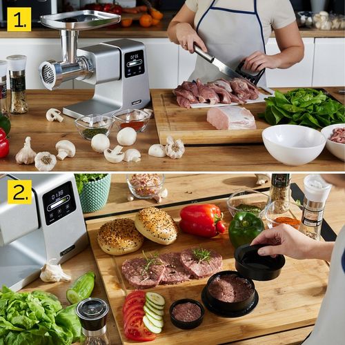 Maszynka do mięsa 7w1 Metalowa 4kg/min Yoer 2500W +Szatkownica+37 na Arena.pl