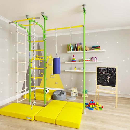 słupek rozporowy z drążkiem gimnastycznym - jasnozielony na Arena.pl