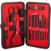 Zestaw 18 Akcesoriów Kosmetycznych Do Manicure Pedicure I Zabiegów Na Twarz