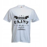 KOSZULKA t-shirt dla PAR jestem fajny ale ZAJĘTY