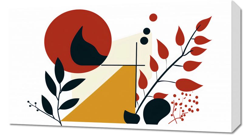 Obraz 70x40cm Ogień i Flora zdjęcie 1