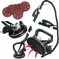 SZLIFIERKA DO GIPSU GLADZI TYNKU ZYRAFA Z PODŚWIETLENIEM LED BEZPYŁOWA