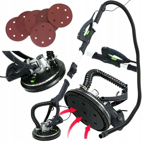 SZLIFIERKA DO GIPSU GLADZI TYNKU ZYRAFA Z PODŚWIETLENIEM LED BEZPYŁOWA na Arena.pl