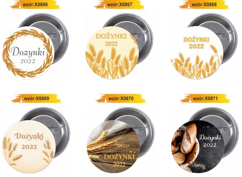 Przypinki buttony SUPER JAKOŚĆ DOŻYNKI zdjęcie 4