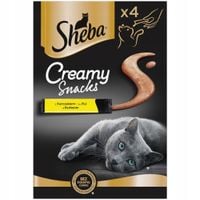 Sheba Creamy Snacks 4x12g Kremowy Przysmak z Kurczakiem Dla Kota