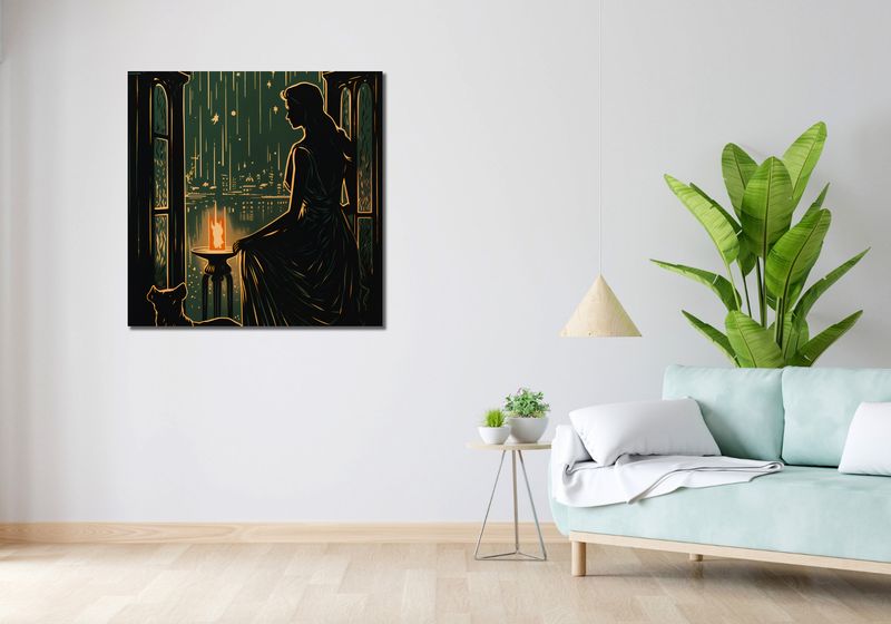 Obraz 90x90cm Nocne Szeptanie zdjęcie 2