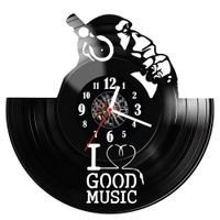 Zegar ścienny z płyty winylowej I love good music 552.14