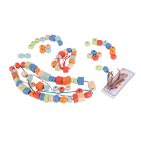 CLASSIC WORLD Drewniane Koraliki Do Nawlekania