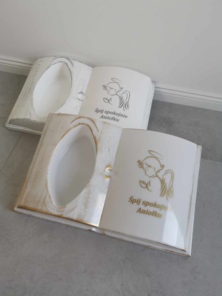 KSIĘGA biała PODKŁAD NA GRÓB Aniołek dla Dziecka zdjęcie 6