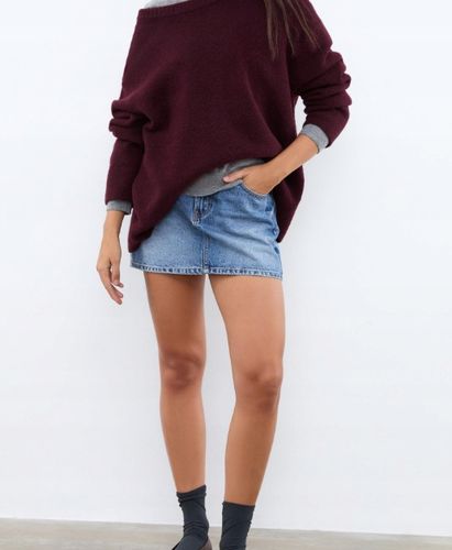 STRADIVARIUS D60 Mini spódniczka jeansowa 38 na Arena.pl