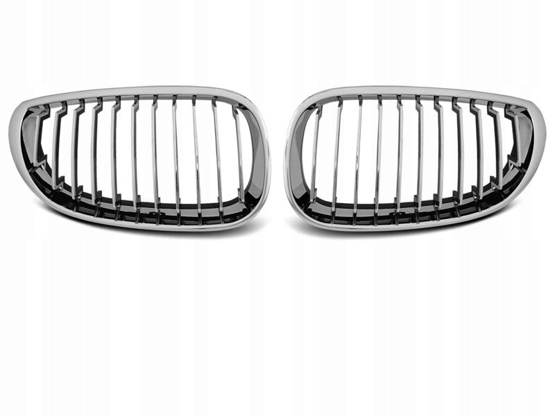GRILL NERKI BMW E60/E61 03-10 CHROME zdjęcie 2
