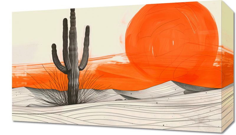 Obraz 50x30cm Kaktus Saguaro zdjęcie 1