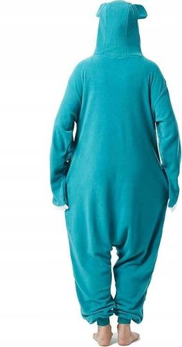 KOSTIUM PIŻAMA Z UŚMIECHEM KOMBINEZON Z KAPTUREM AKSAMITNA ZIELONA r L na Arena.pl